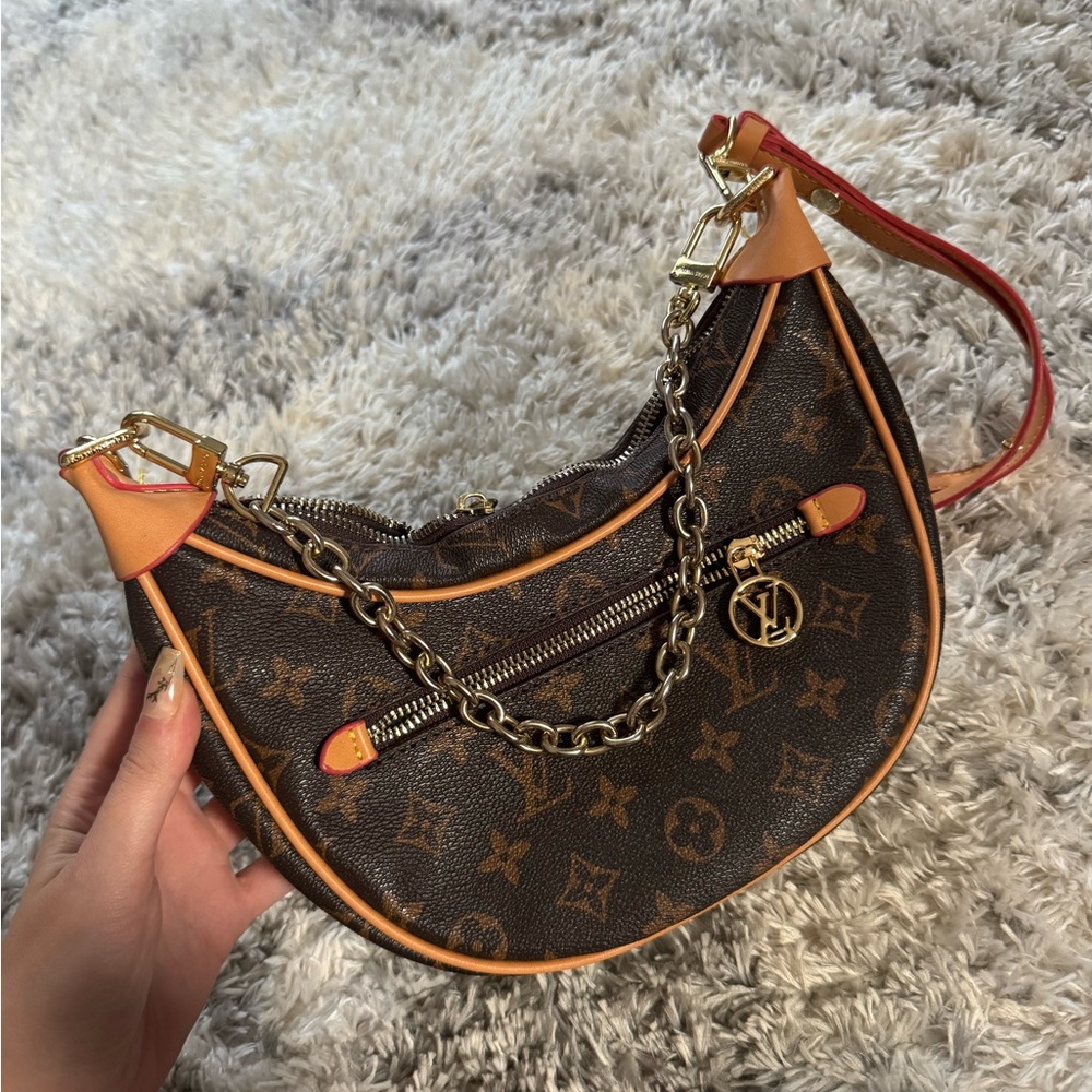 Brown and Tan Women's Bag